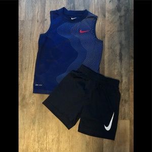 Boys Nike Tank and Nike Shorts